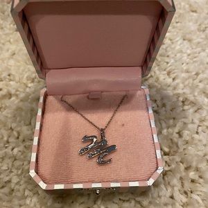 Juicy Couture silver “M” necklace